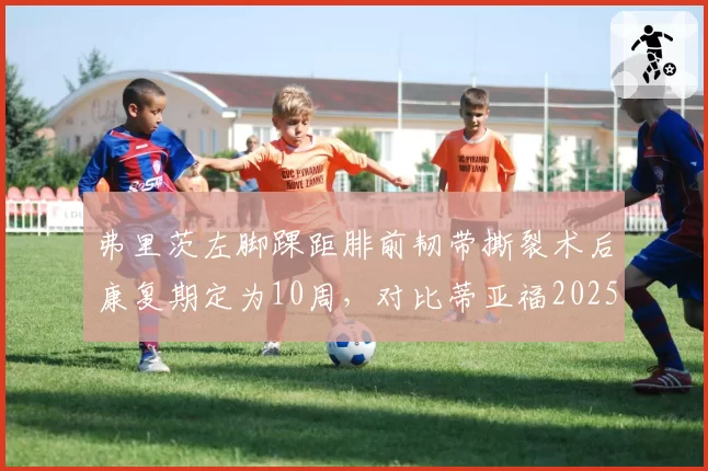 弗里茨左脚踝距腓前韧带撕裂术后康复期定为10周，对比蒂亚福2025年同手术恢复期接近